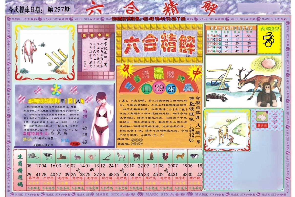 2024297期六合精解A
