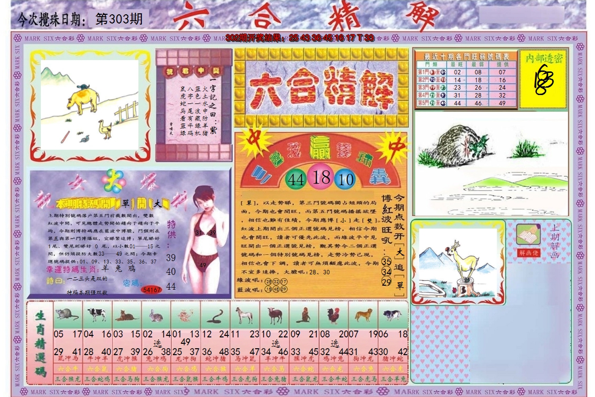2024303期六合精解A