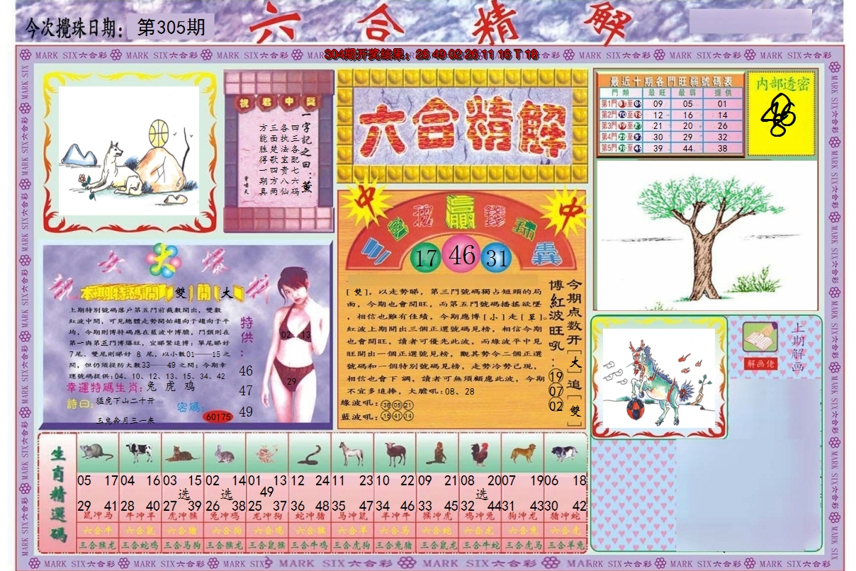 2024305期六合精解A