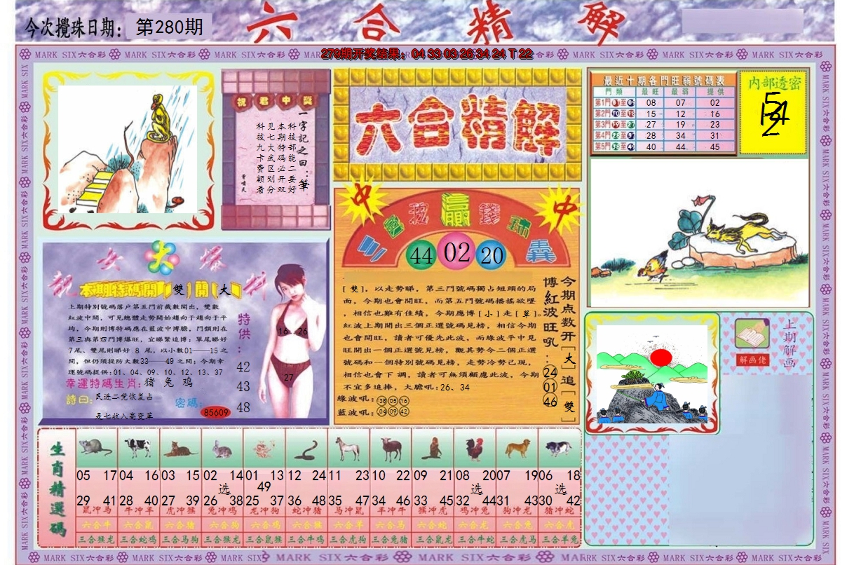 2024280期六合精解A