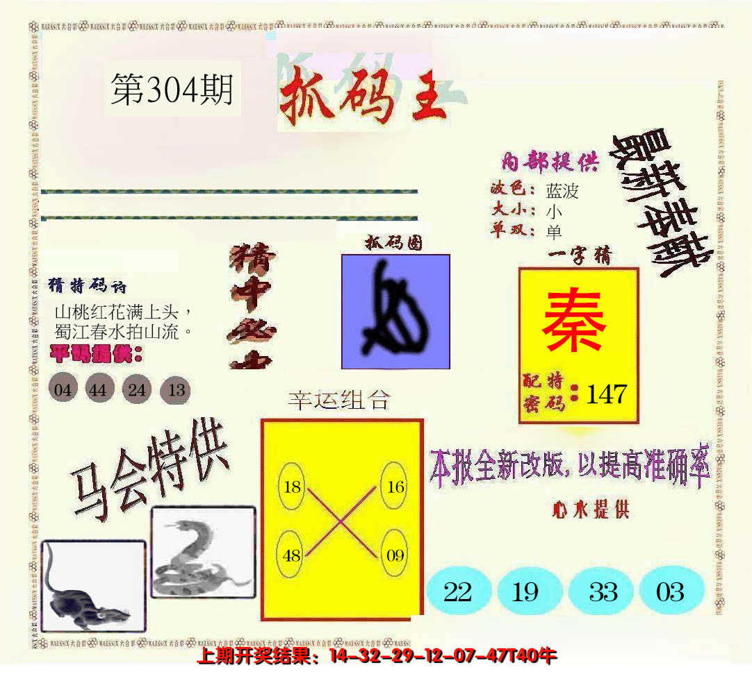 2024304期新抓码王