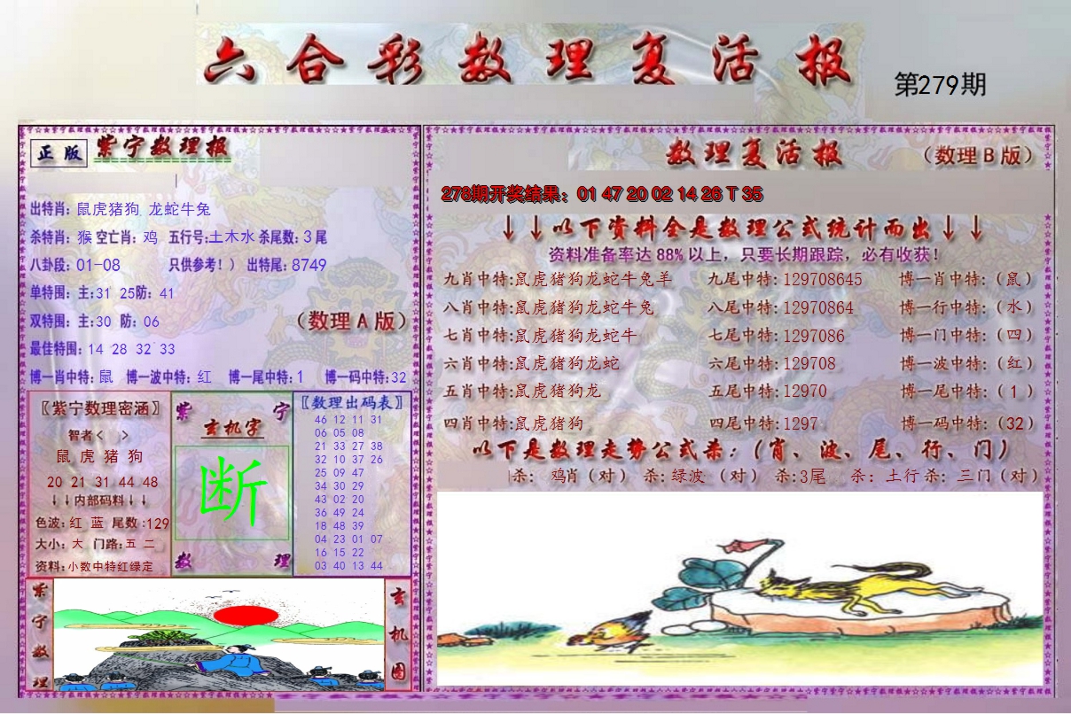 2024279期数理复活报