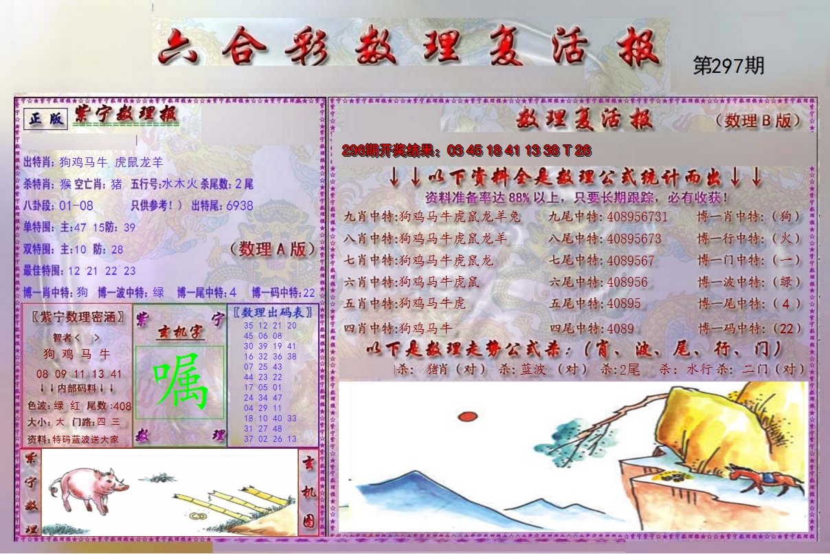 2024297期数理复活报