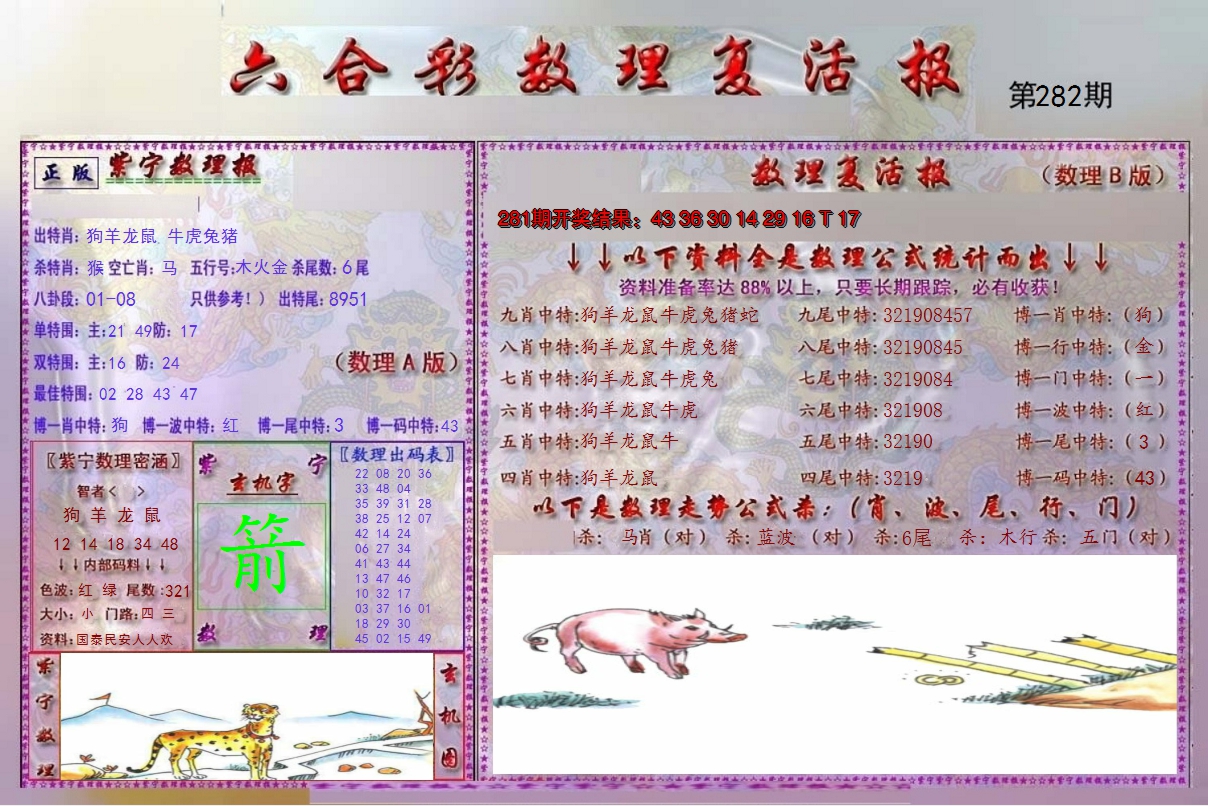 2024282期数理复活报