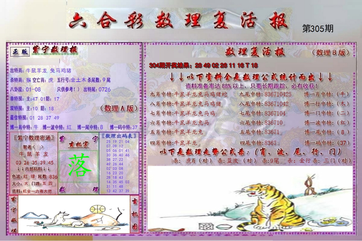 2024305期数理复活报