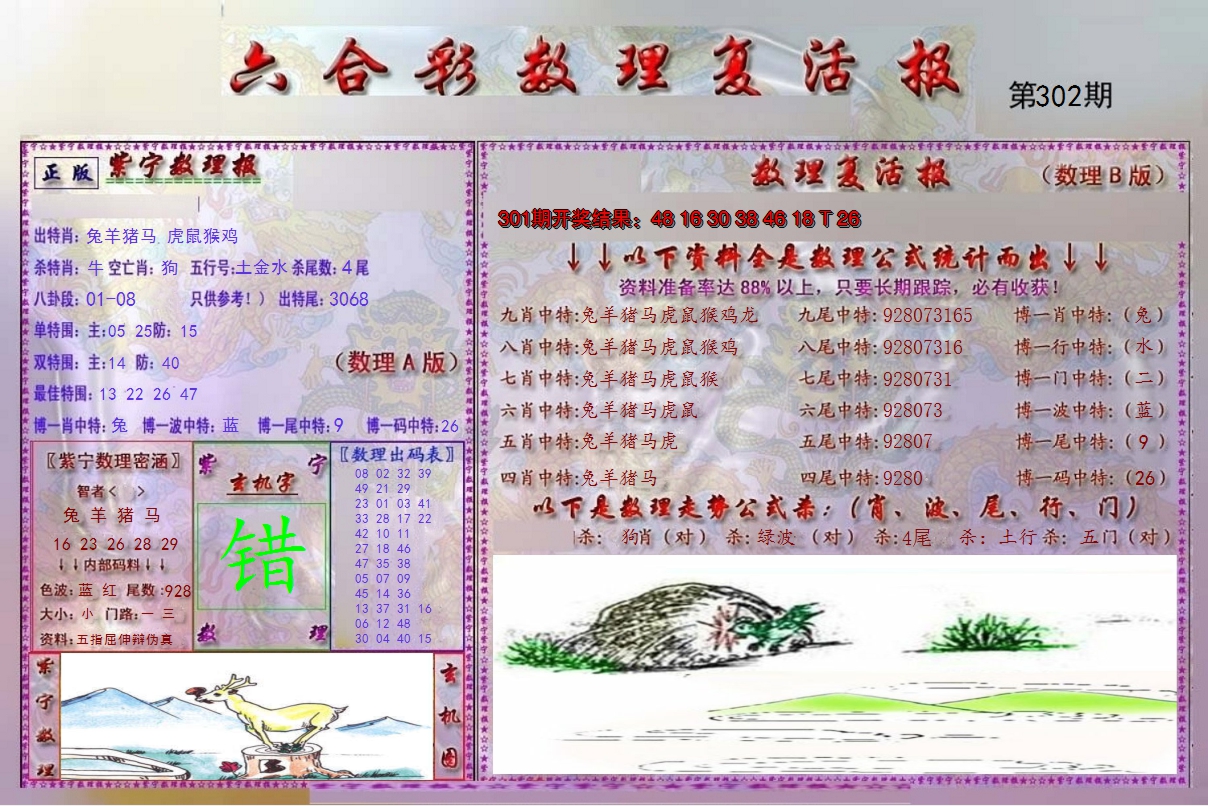 2024302期数理复活报