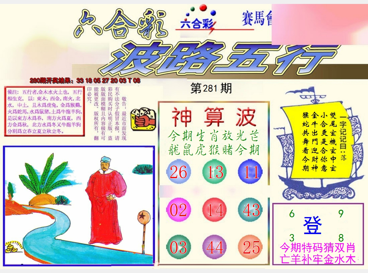 2024281期波路五行