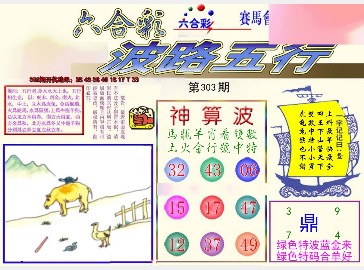 2024303期波路五行