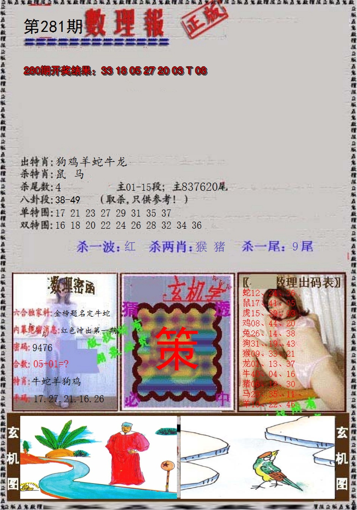 2024281期数理报