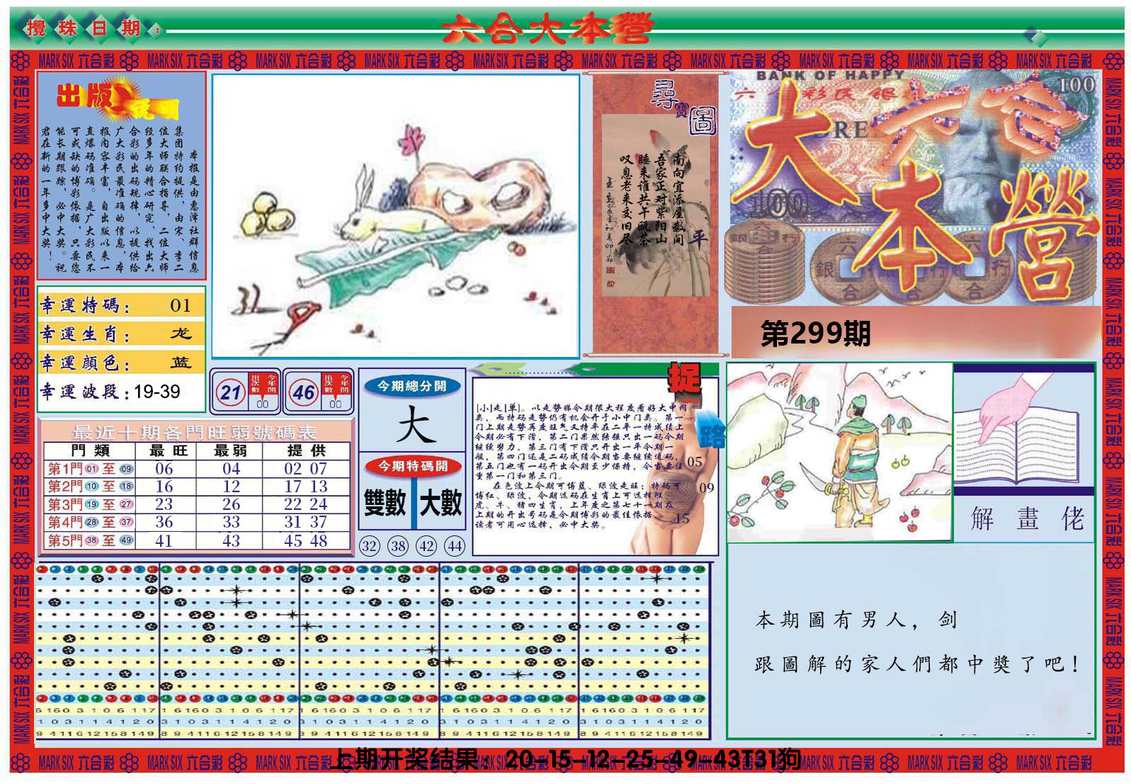 2024299期大本营A