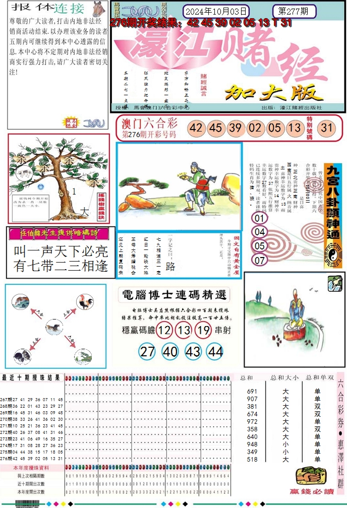 2024277期濠江赌经A加大版