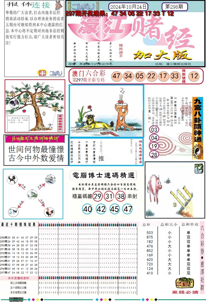 2024298期濠江赌经A加大版