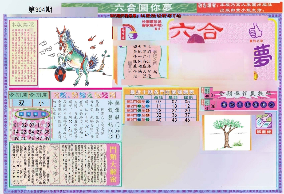 2024304期(新版)六合圆你梦A
