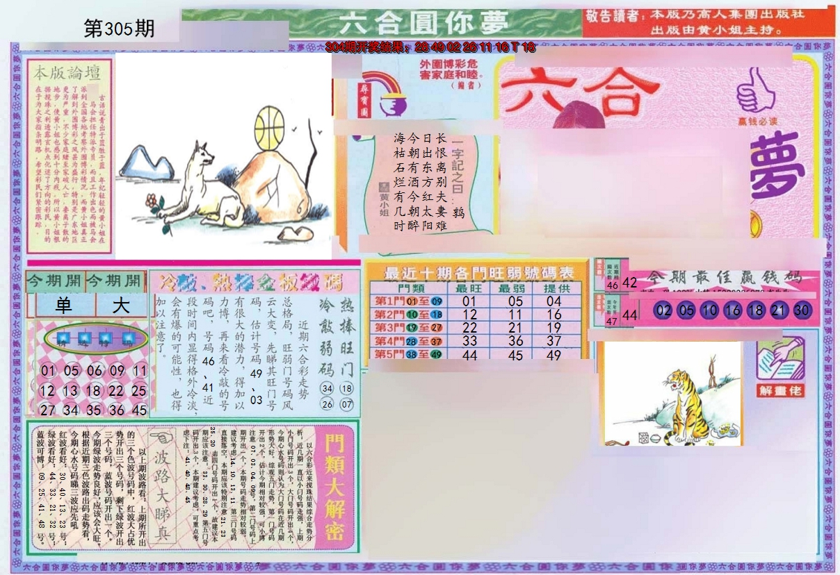 2024305期(新版)六合圆你梦A