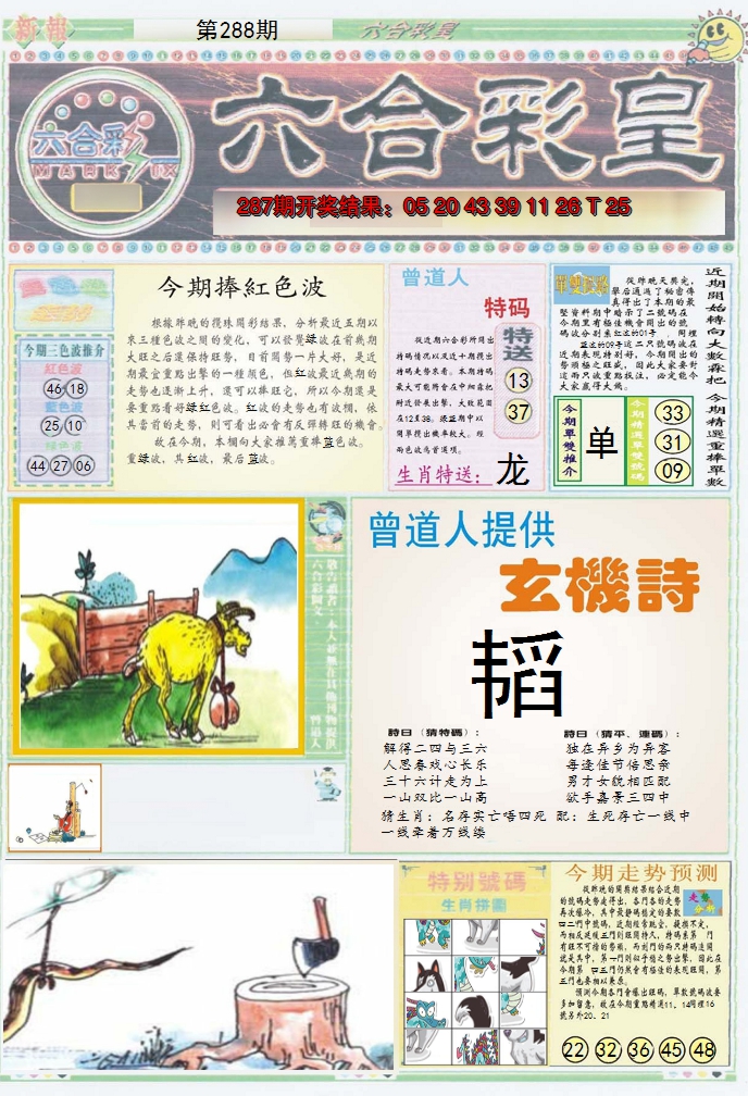 2024288期六合彩皇A