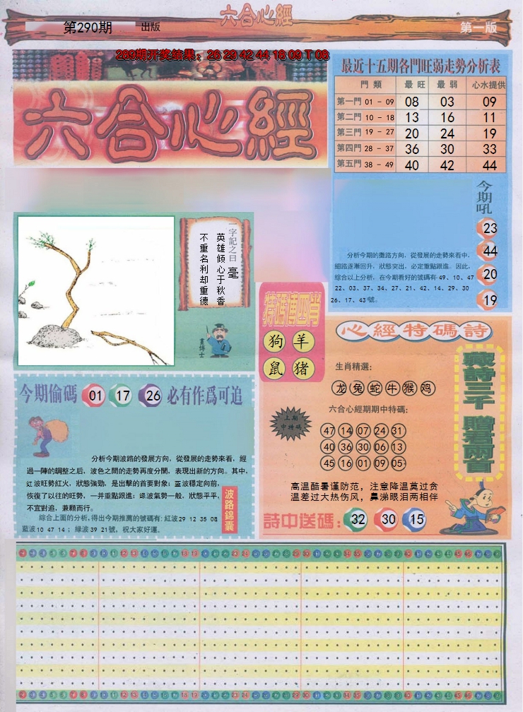 2024290期六合心经A