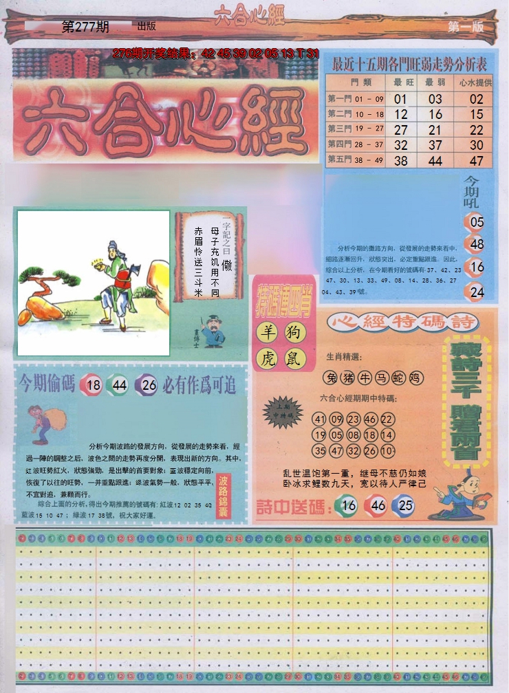2024277期六合心经A