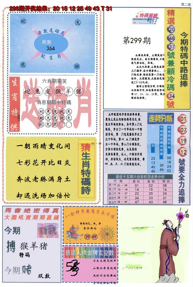 2024299期曾道人内幕消息B