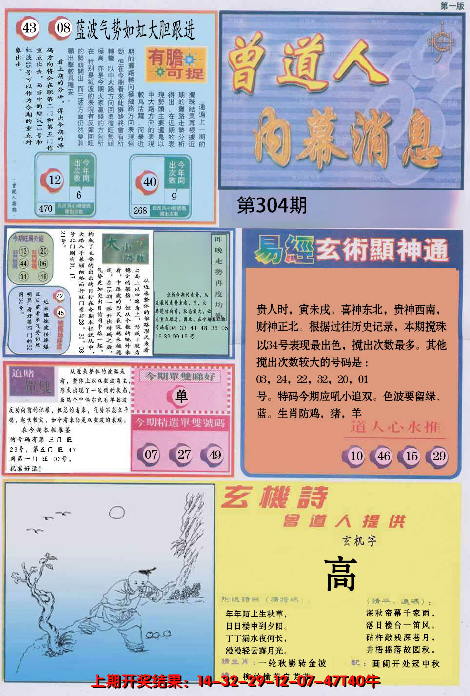 2024304期曾道人内幕消息A