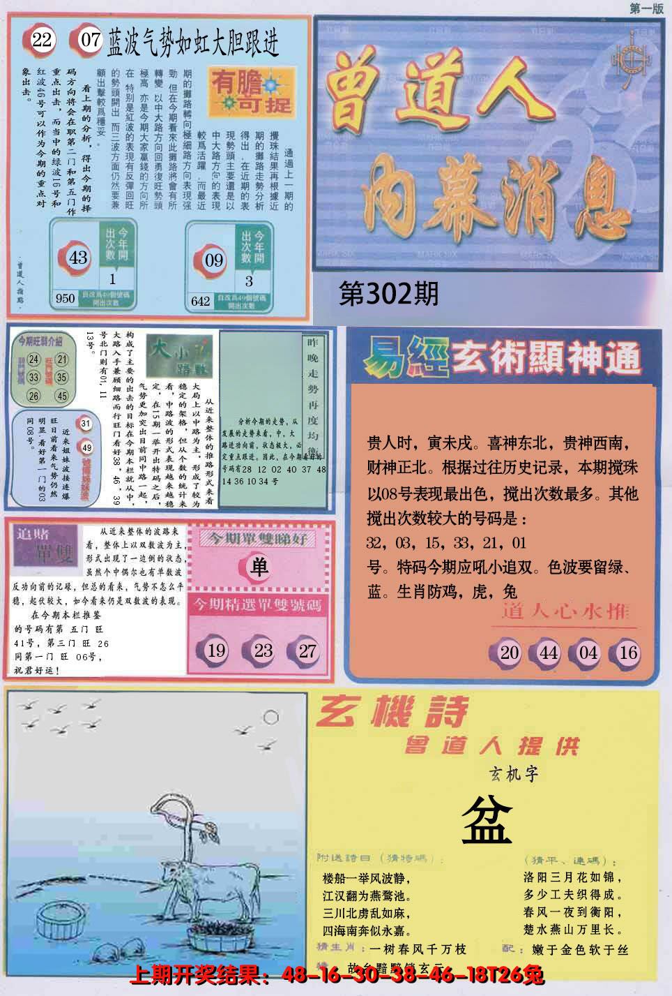 2024302期曾道人内幕消息A