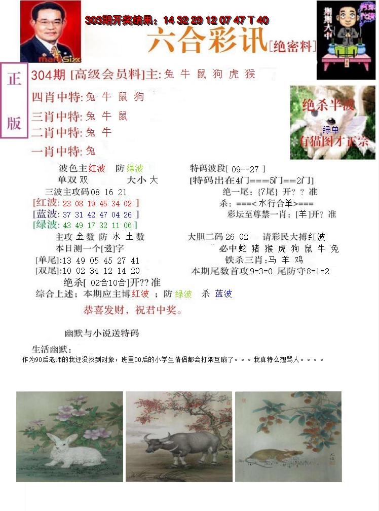 2024304期六合彩讯-2