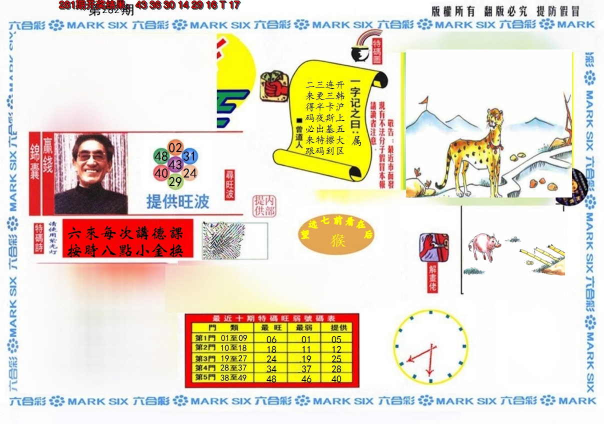 2024282期特码王(信封)