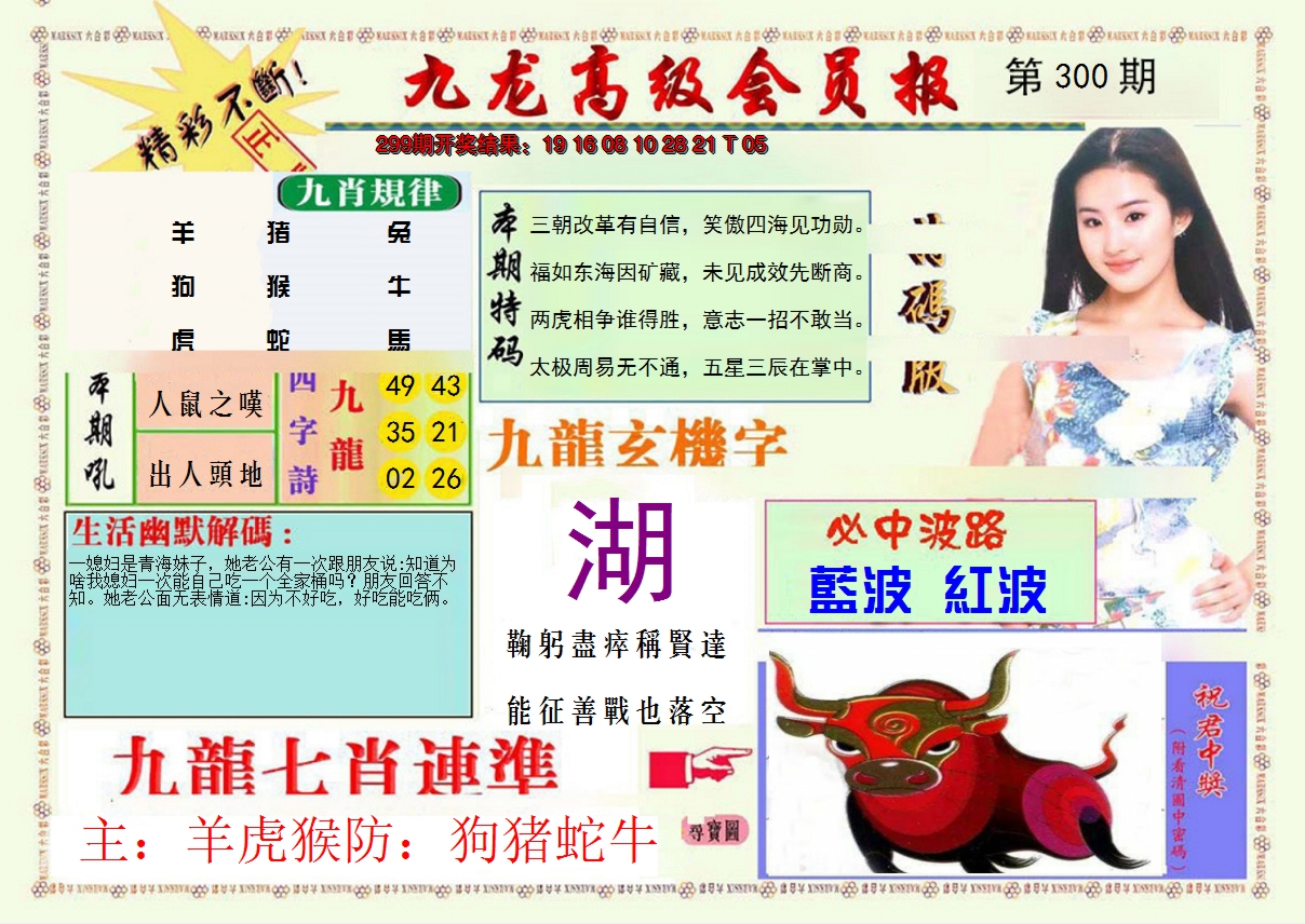 2024300期九龙高级会员报