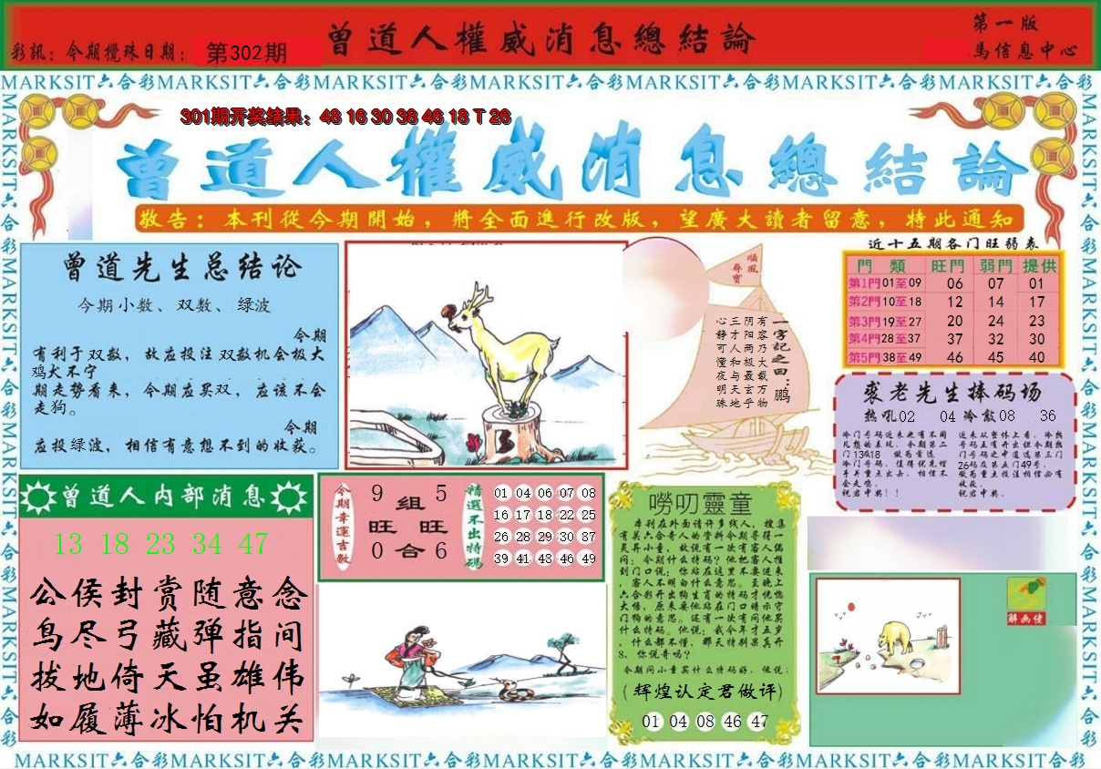 2024302期曾道人权威消息A