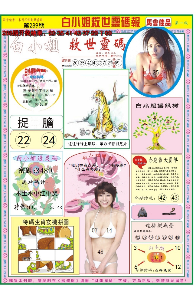 2024289期白小姐龙卷风A