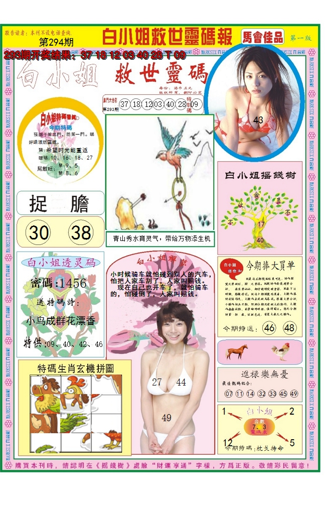 2024294期白小姐龙卷风A