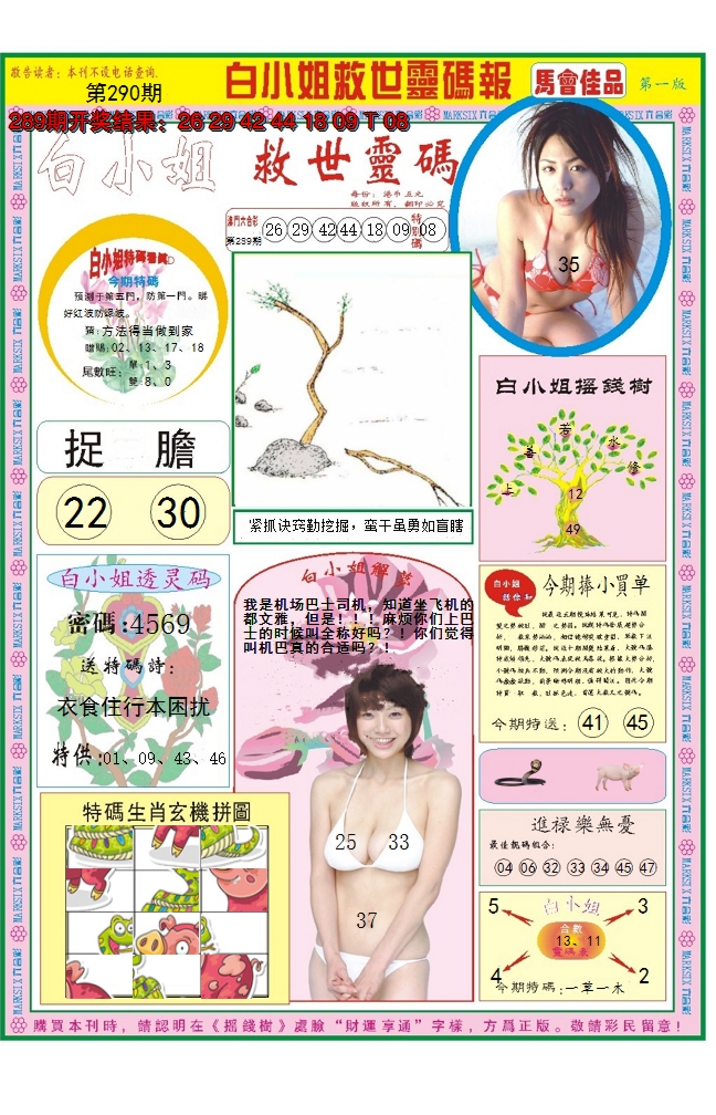 2024290期白小姐龙卷风A