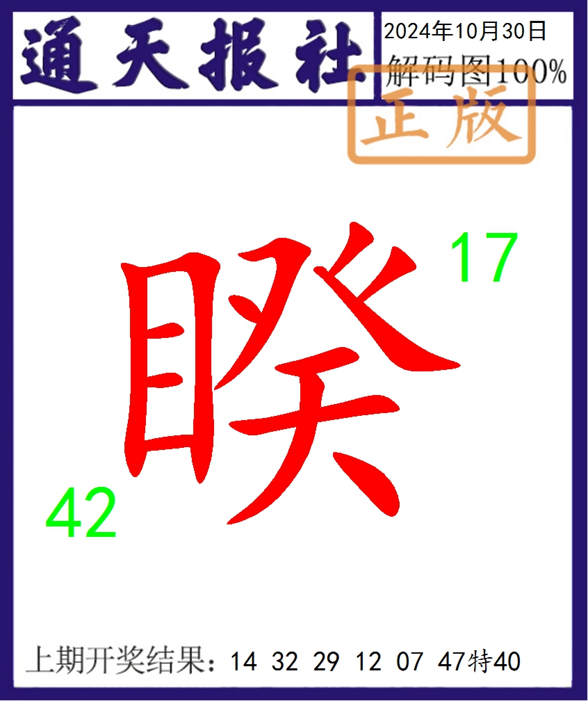 2024304期通天报解码图