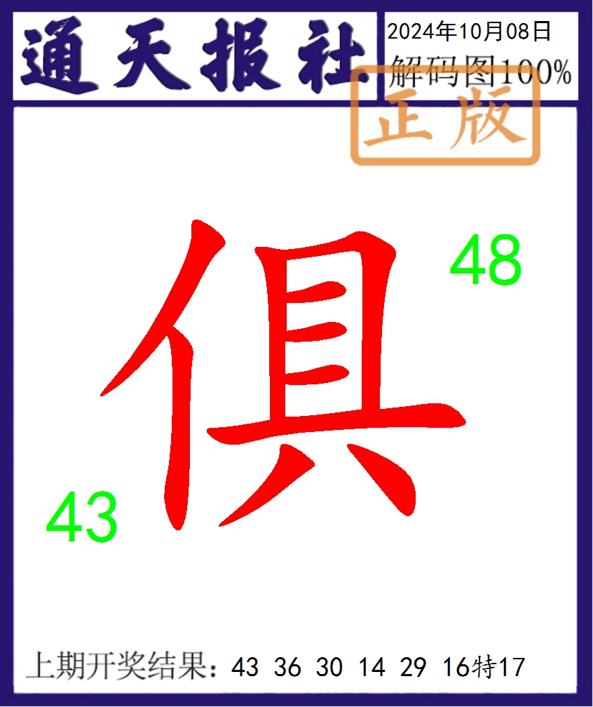 2024282期通天报解码图