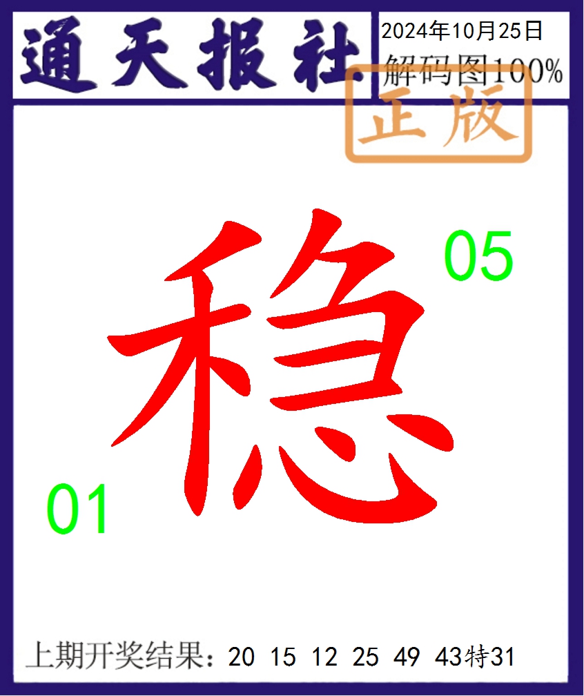 2024299期通天报解码图