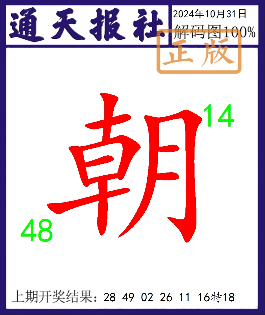 2024305期通天报解码图