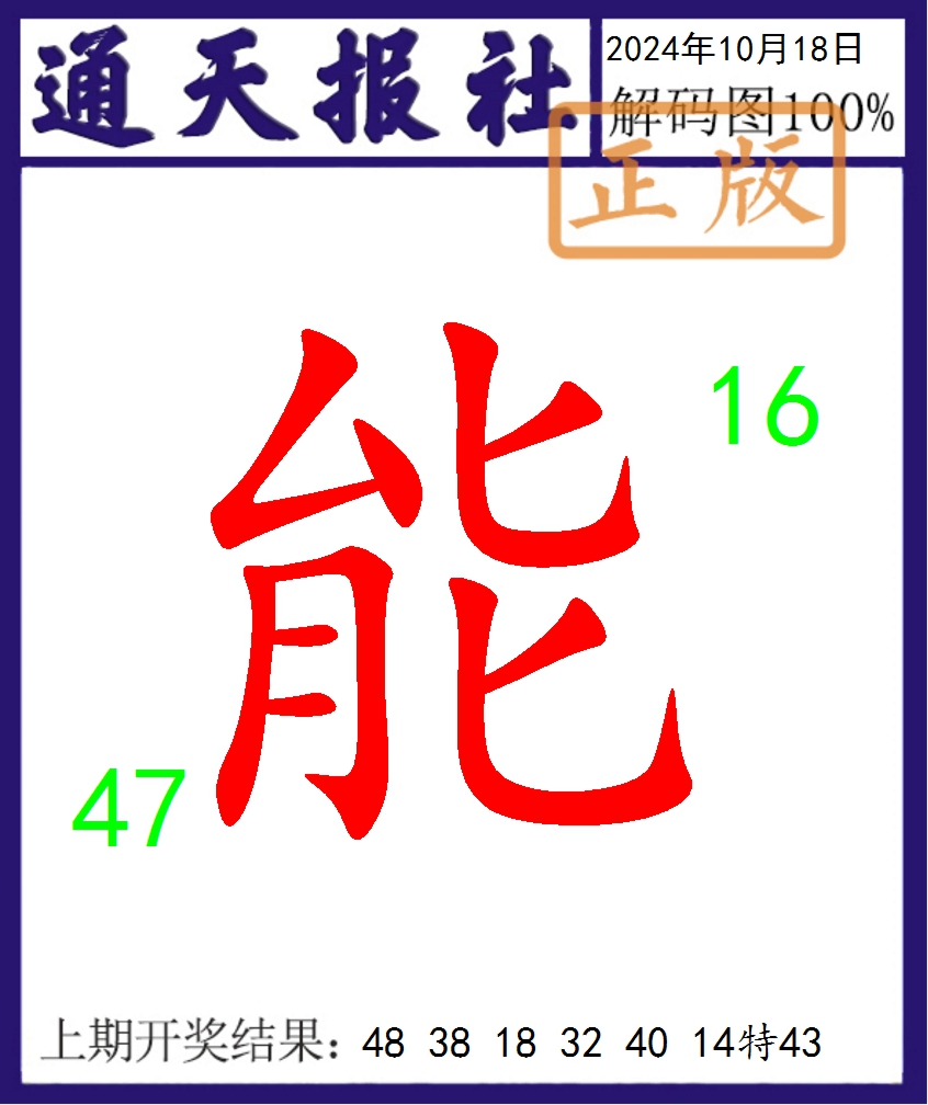 2024292期通天报解码图