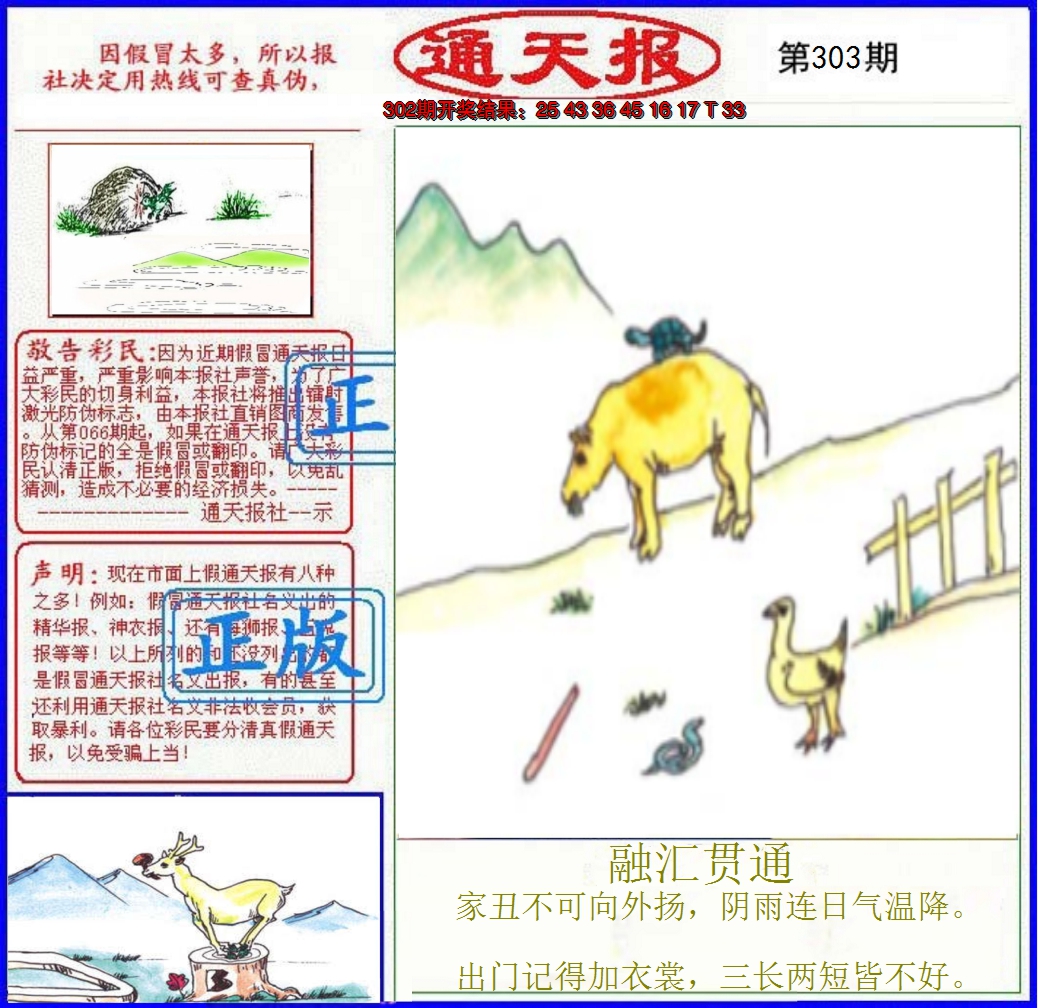 2024303期正版通天报