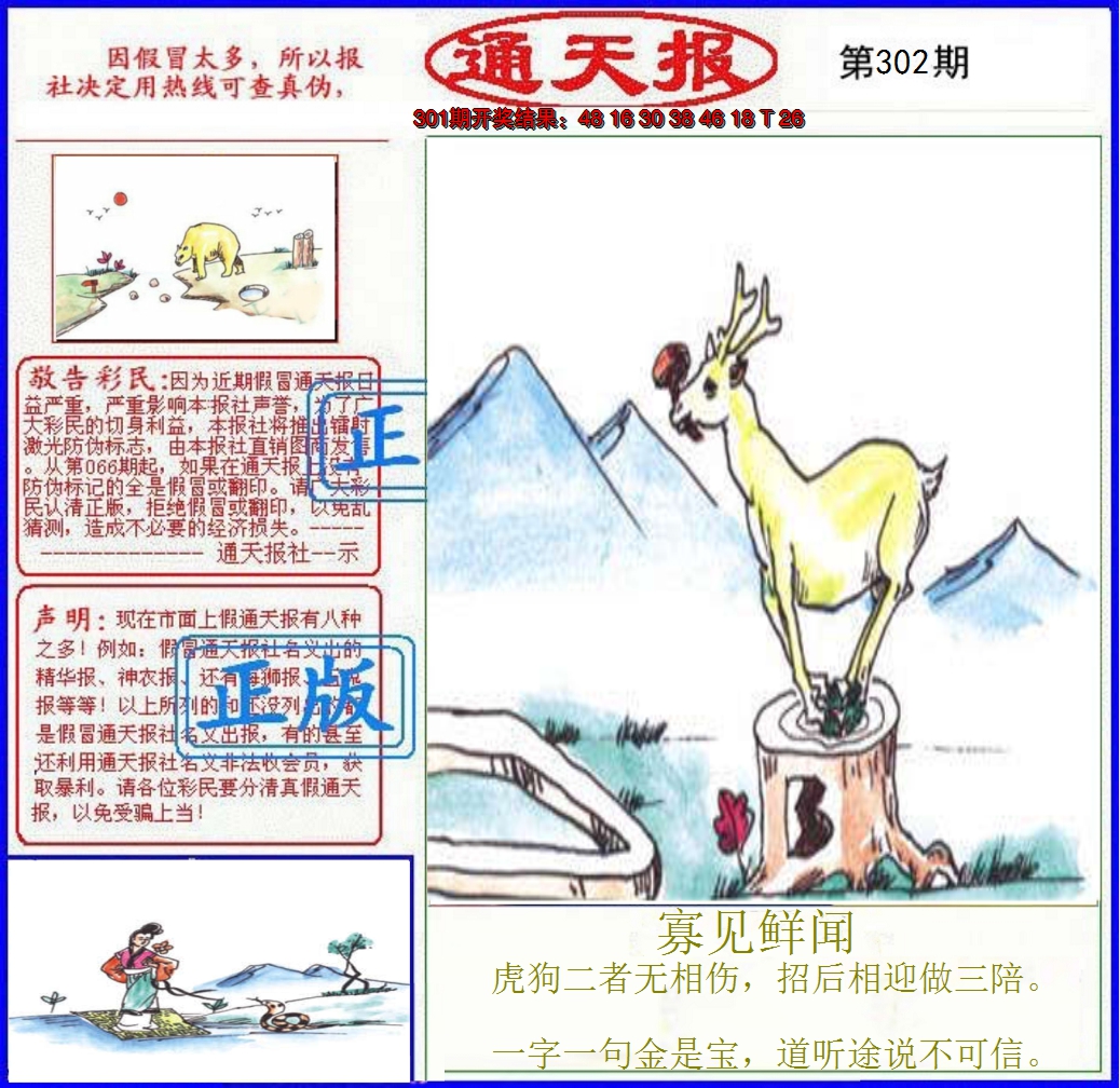 2024302期正版通天报