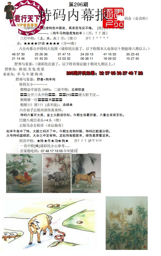 2024296期特码内幕报