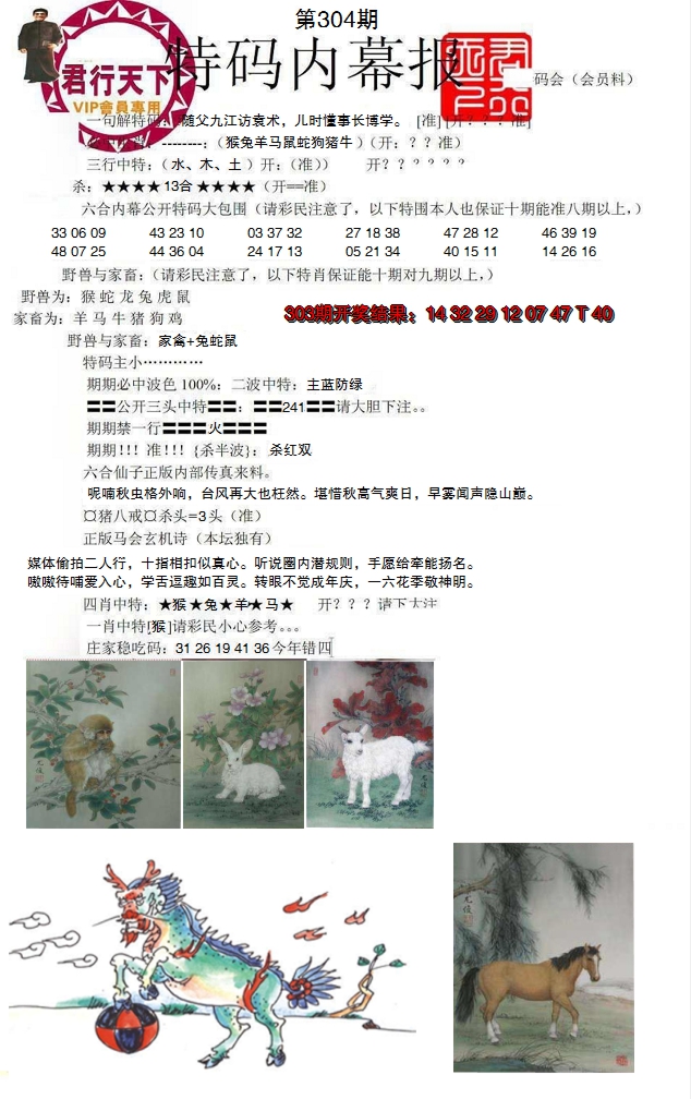 2024304期特码内幕报