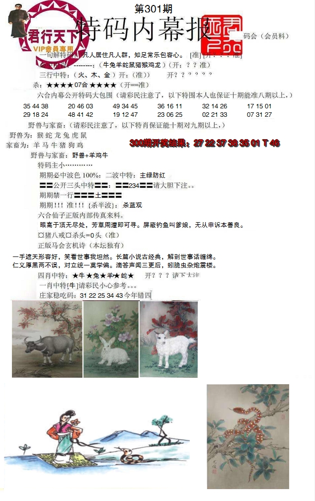 2024301期特码内幕报