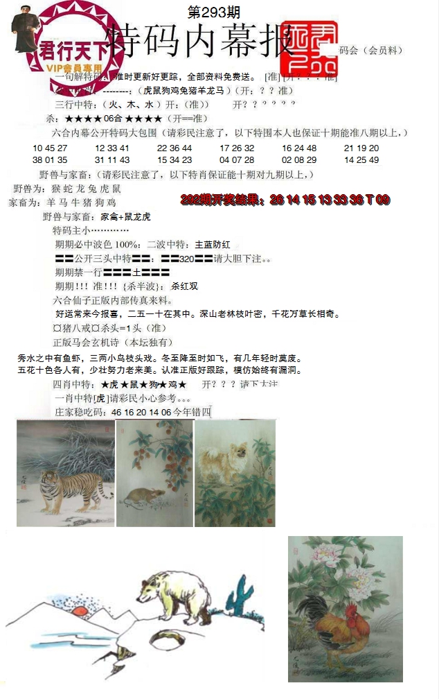 2024293期特码内幕报