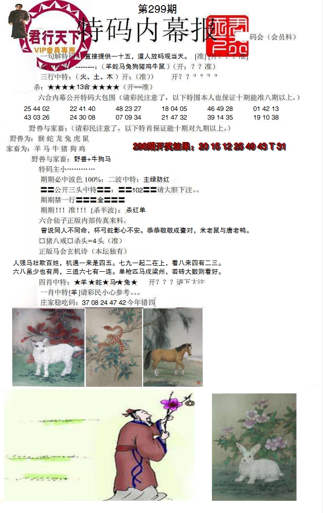 2024299期特码内幕报