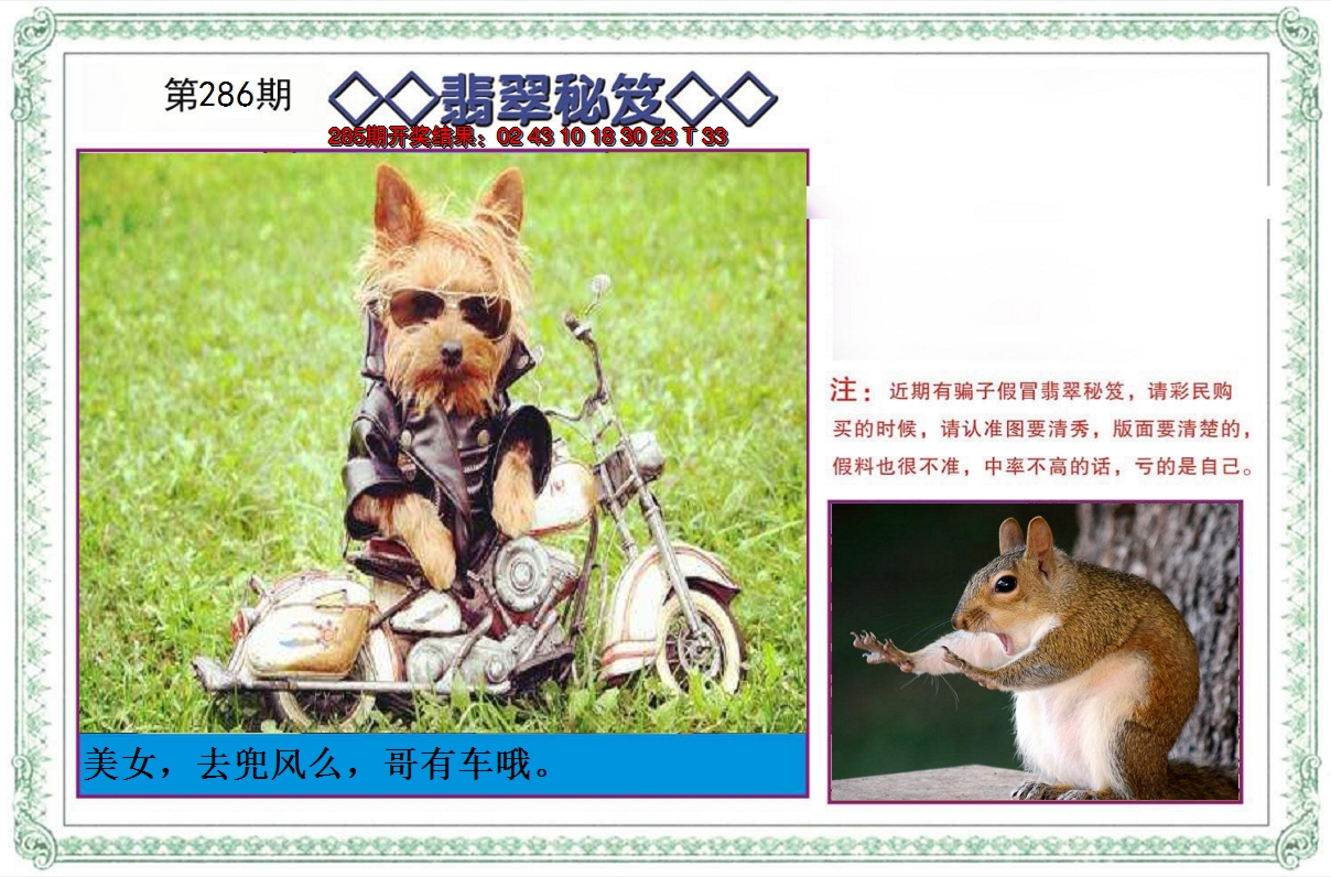 2024286期翡翠秘笈