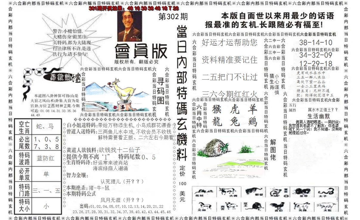 2024302期当日特码玄机报