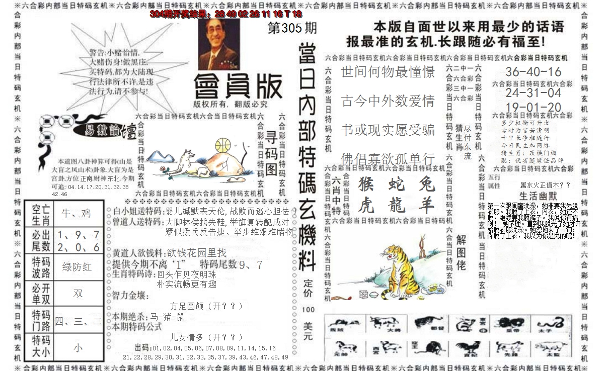 2024305期当日特码玄机报