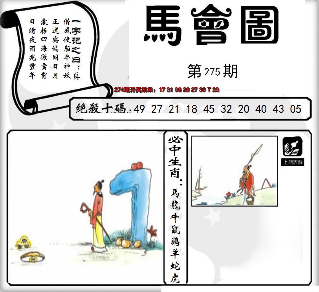 2024275期马会图
