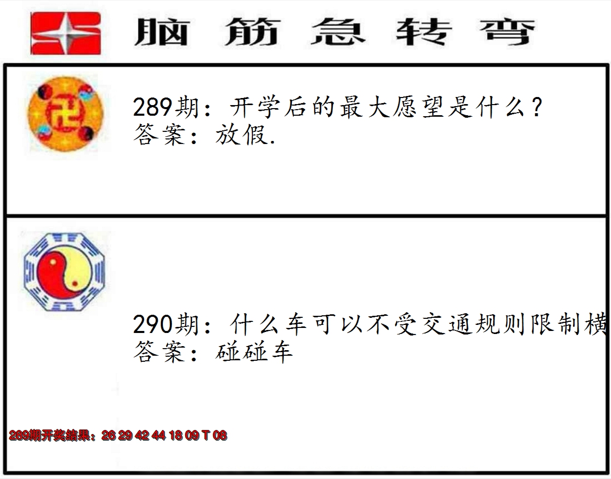 2024290期脑筋急转弯