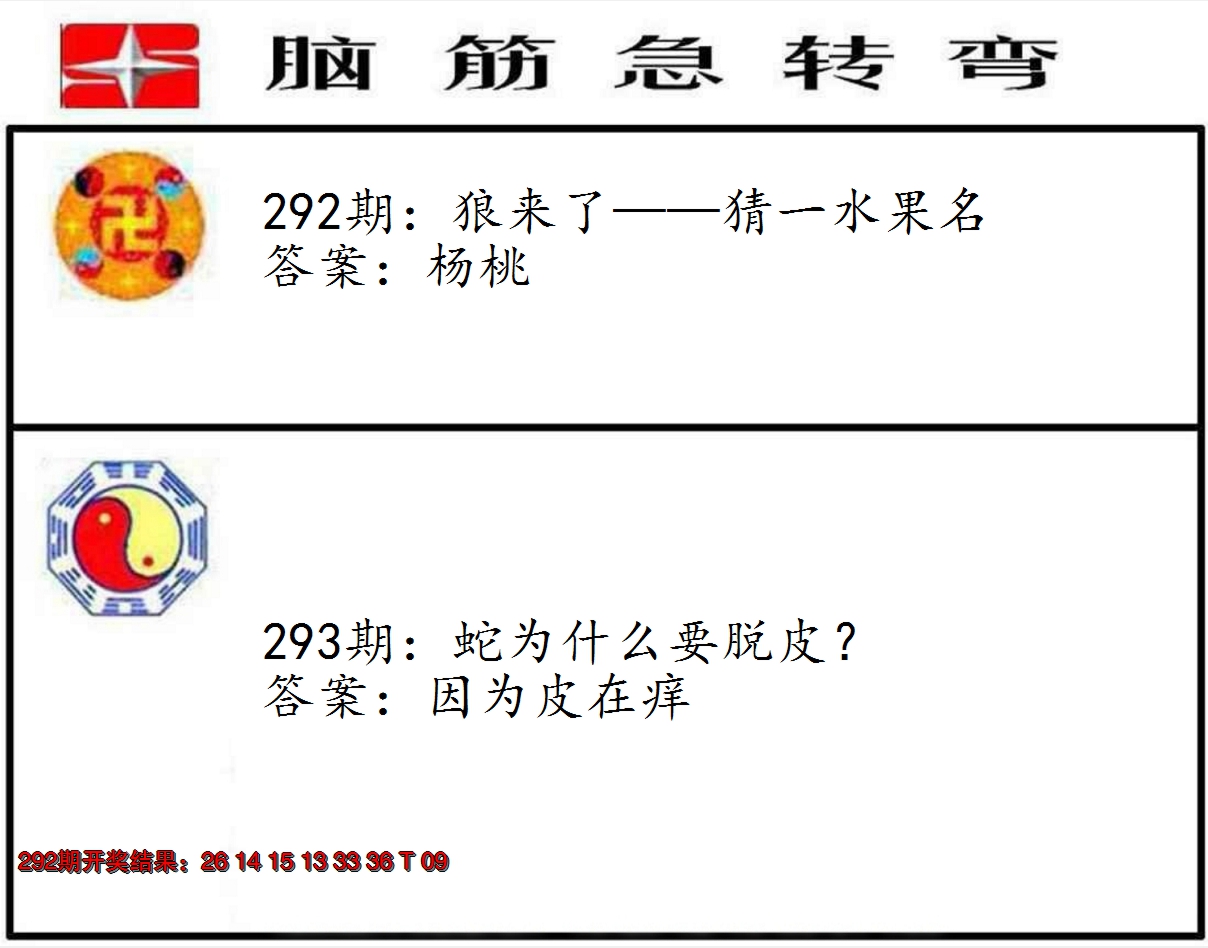 2024293期脑筋急转弯