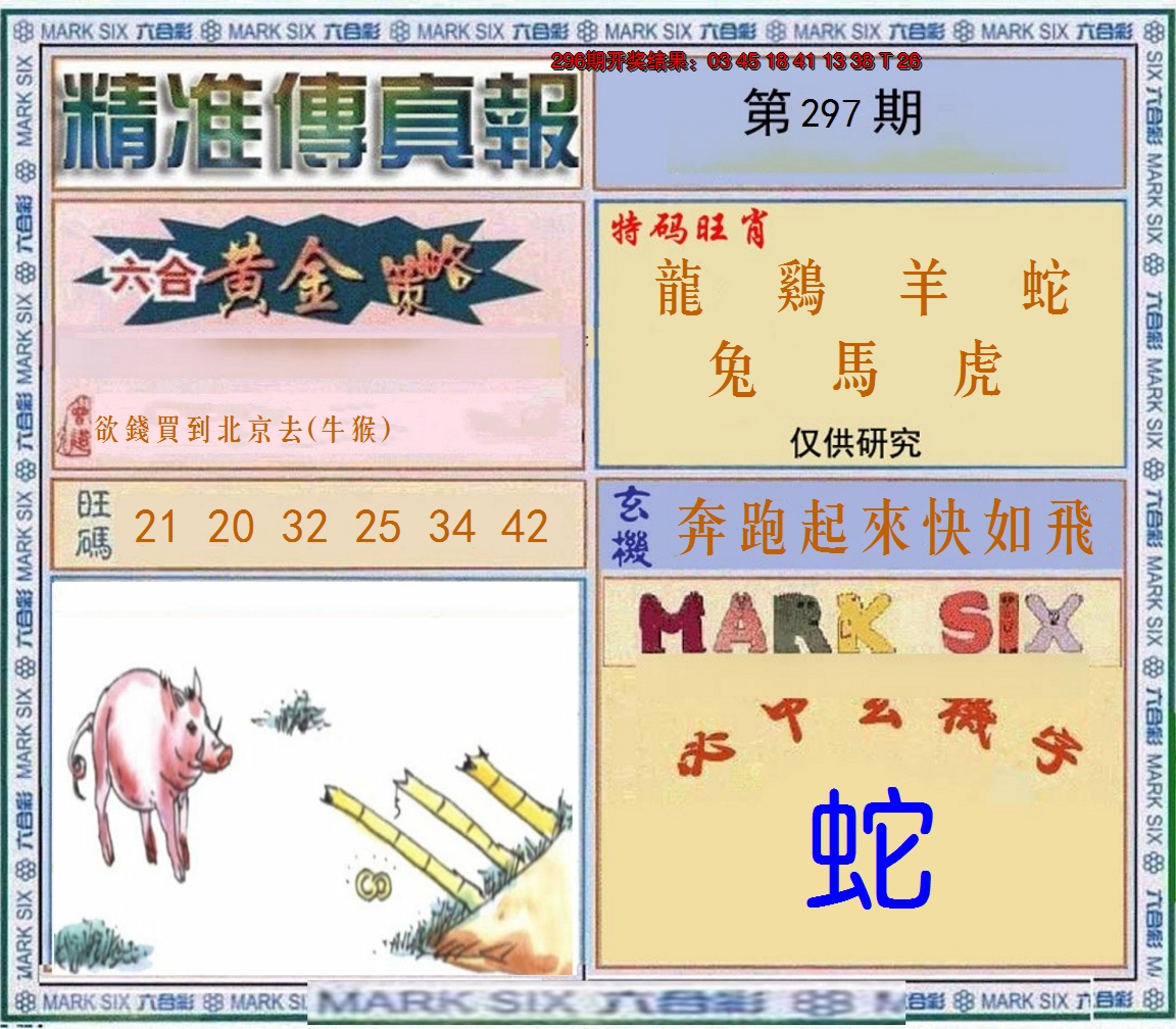 2024297期精准<傳真報>